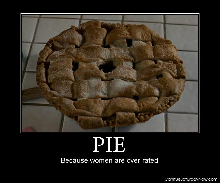 Pie - pies are more fun than women